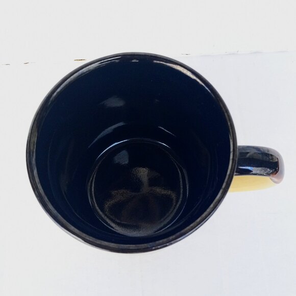 Hardee's Rise and Shine Brown Drip Glaze Coffee Cup - Advertising - Vintage - Picture 5 of 6